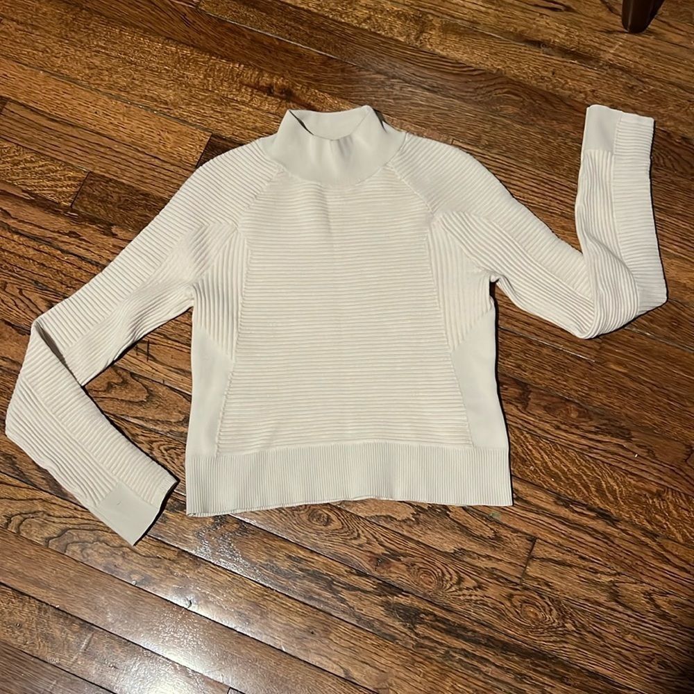 Lululemon Textured Geometric Mock Turtleneck Swea… - image 2